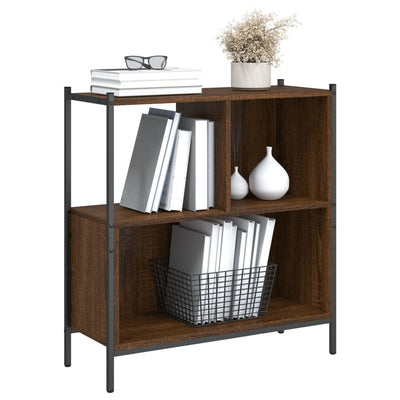 Kirjahylly ruskea tammi 72x28x77,5 cm tekninen puu