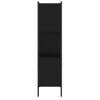 Kirjahylly musta 72x28x109 cm tekninen puu