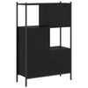 Kirjahylly musta 72x28x109 cm tekninen puu