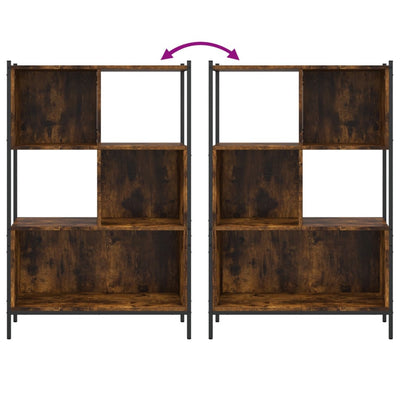 Kirjahylly savutammi 72x28x109 cm tekninen puu