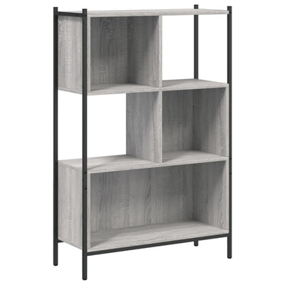 Kirjahylly harmaa Sonoma 72x28x109 cm tekninen puu