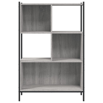 Kirjahylly harmaa Sonoma 72x28x109 cm tekninen puu