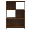 Kirjahylly ruskea tammi 72x28x109 cm tekninen puu