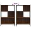 Kirjahylly ruskea tammi 72x28x109 cm tekninen puu