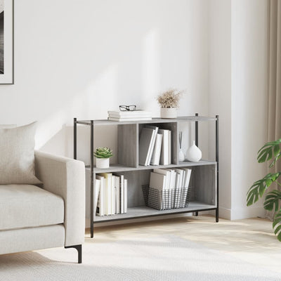 Kirjahylly harmaa Sonoma 102x28x77,5 cm tekninen puu