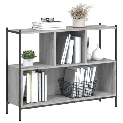 Kirjahylly harmaa Sonoma 102x28x77,5 cm tekninen puu