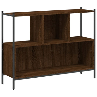 Kirjahylly ruskea tammi 102x28x77,5 cm tekninen puu