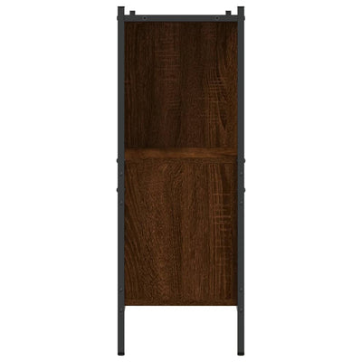 Kirjahylly ruskea tammi 102x28x77,5 cm tekninen puu