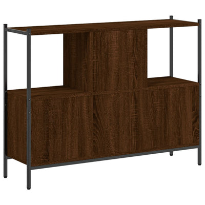 Kirjahylly ruskea tammi 102x28x77,5 cm tekninen puu