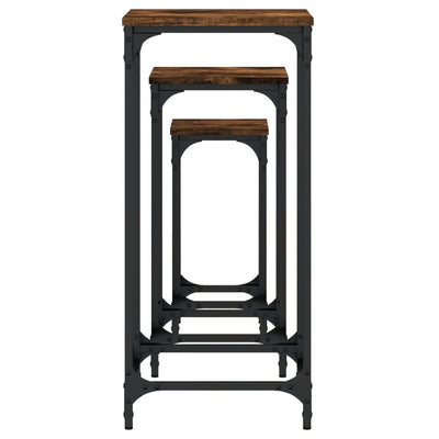 Savutammi sarjasivupöydät Coti 3 kpl (puinen)