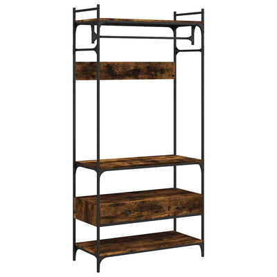 Savutammi vaatekaappi laatikoilla Enuret 89x39x184,5cm (puinen)