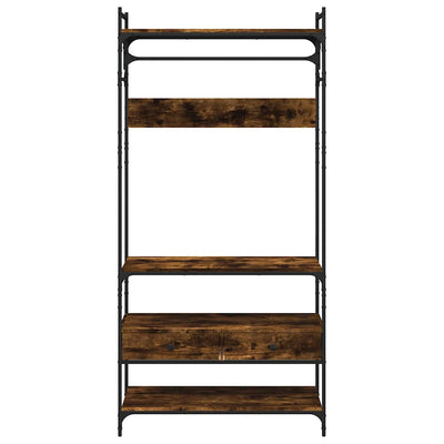 Savutammi vaatekaappi laatikoilla Enuret 89x39x184,5cm (puinen)