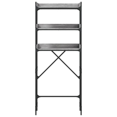 Harmaa pesukonehyllykkö Patrisor 67x25x163cm (puinen)