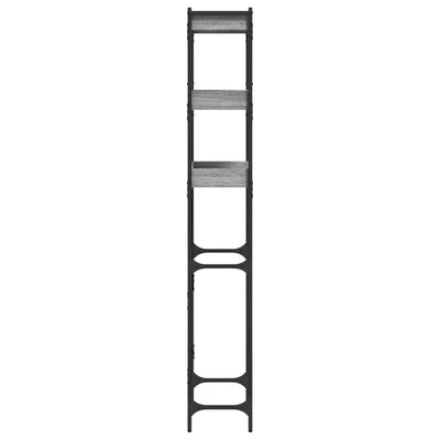 Harmaa pesukonehyllykkö Patrisor 67x25x163cm (puinen)