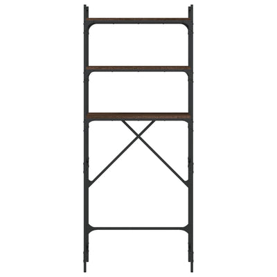 Ruskea tammi pesukonehyllykkö Coretta 67x25x163cm (puinen)