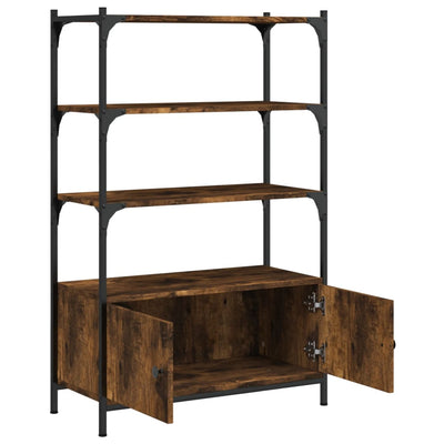 Kirjahylly 3 tasoa savutammi 70x30x109,5 cm tekninen puu