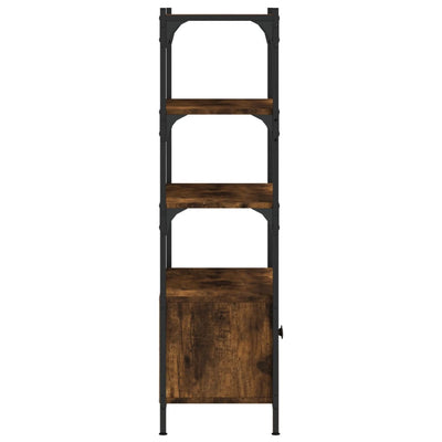 Kirjahylly 3 tasoa savutammi 70x30x109,5 cm tekninen puu
