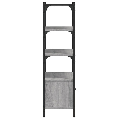 Kirjahylly 3 tasoa harmaa Sonoma 70x30x109,5 cm tekninen puu