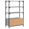 Kirjahylly 3 tasoa harmaa Sonoma 70x30x109,5 cm tekninen puu
