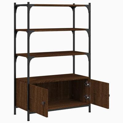 Kirjahylly 3 tasoa ruskea tammi 70x30x109,5 cm tekninen puu