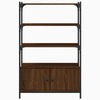 Kirjahylly 3 tasoa ruskea tammi 70x30x109,5 cm tekninen puu