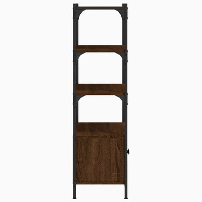 Kirjahylly 3 tasoa ruskea tammi 70x30x109,5 cm tekninen puu