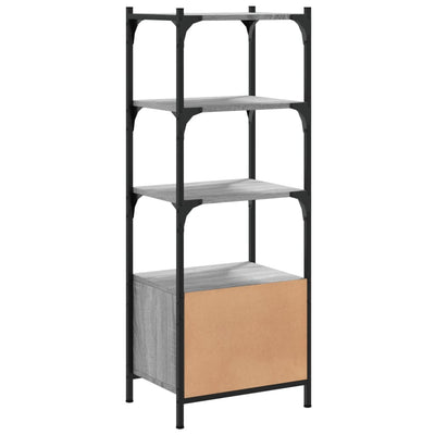 Kirjahylly 3 tasoa harmaa Sonoma 41x30x109,5 cm tekninen puu