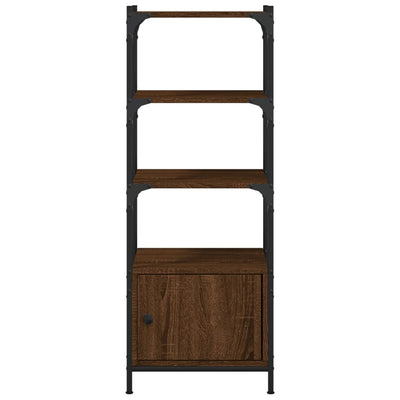 Kirjahylly 3 tasoa ruskea tammi 41x30x109,5 cm tekninen puu