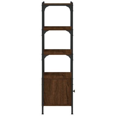 Kirjahylly 3 tasoa ruskea tammi 41x30x109,5 cm tekninen puu