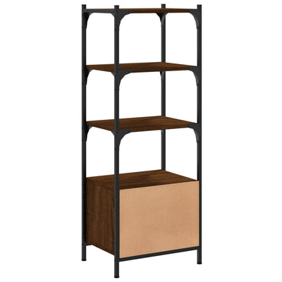 Kirjahylly 3 tasoa ruskea tammi 41x30x109,5 cm tekninen puu