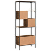 Kirjahylly 5 tasoa savutammi 76x33x188,5 cm tekninen puu