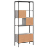 Kirjahylly 5 tasoa harmaa Sonoma 76x33x188,5 cm tekninen puu