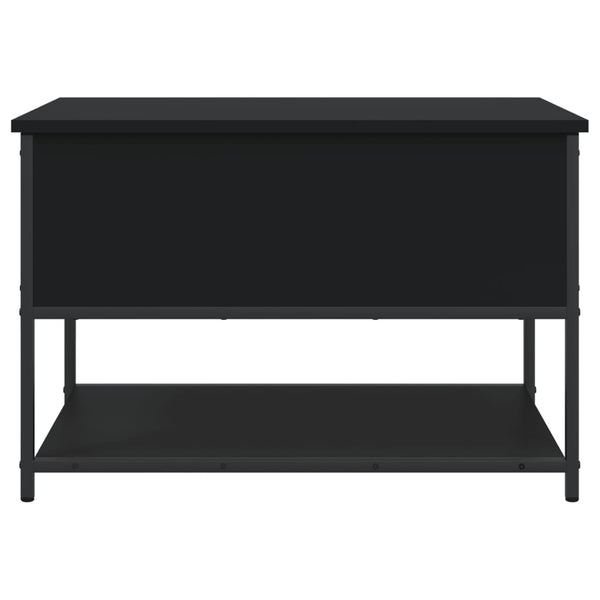 Säilytyspenkki musta 70x42,5x47 cm tekninen puu