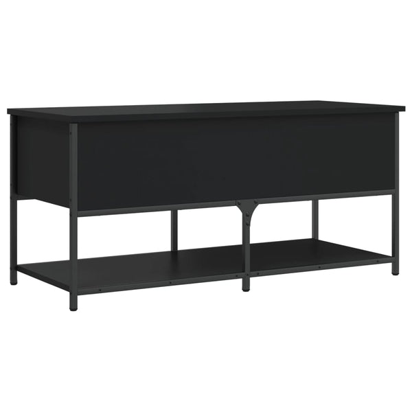 Säilytyspenkki musta 100x42,5x47 cm tekninen puu