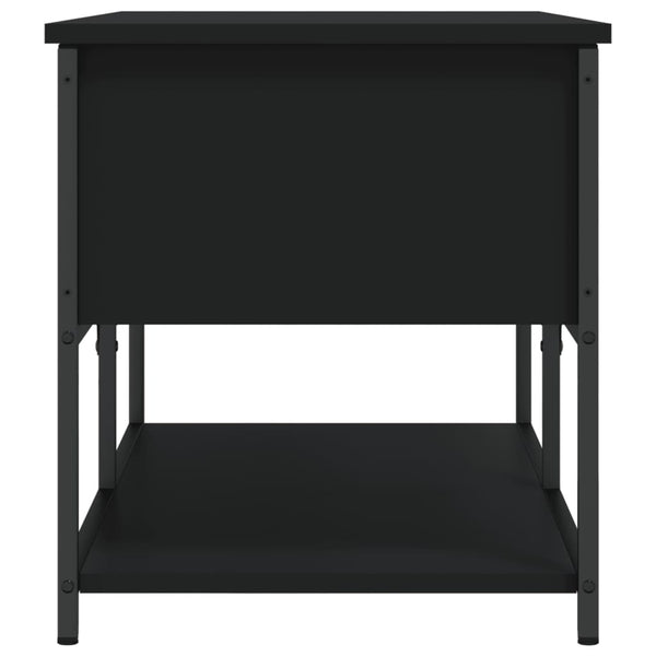 Säilytyspenkki musta 100x42,5x47 cm tekninen puu