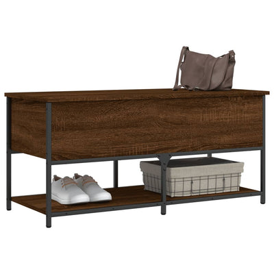 Säilytyspenkki ruskea tammi 100x42,5x47 cm tekninen puu