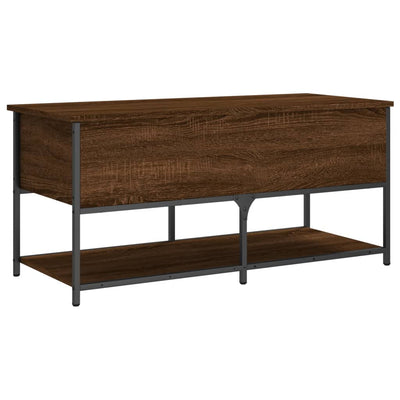 Säilytyspenkki ruskea tammi 100x42,5x47 cm tekninen puu