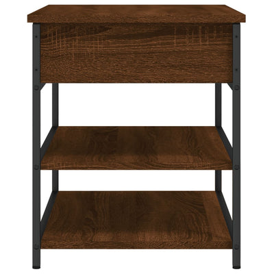 Ruskea kenkäpenkki Gheta 70x42,5x50cm (tammi, puinen)