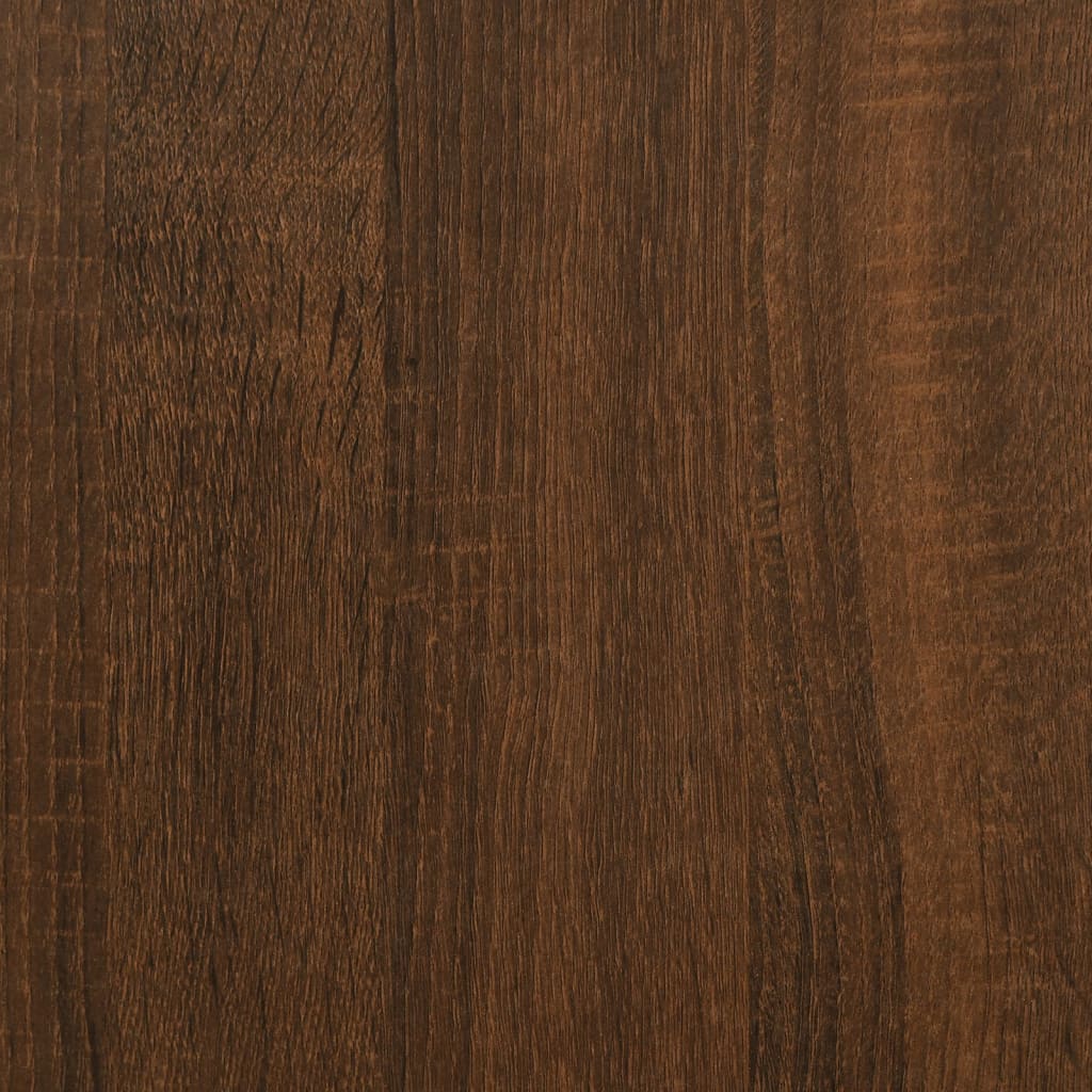 Ruskea kenkäpenkki Gheta 70x42,5x50cm (tammi, puinen)