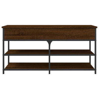 Ruskea kenkäpenkki Gheta 100x42,5x50cm (tammi, puinen)