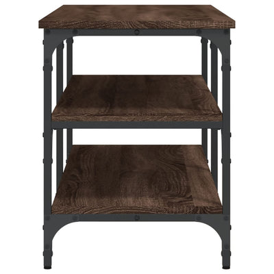 Ruskea kenkäpenkki Phuong 100x38,5x49cm (tammi, puinen)