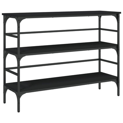 Konsolipöytä musta 100x32x75 cm tekninen puu