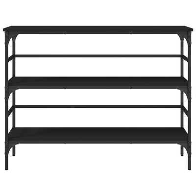 Konsolipöytä musta 100x32x75 cm tekninen puu