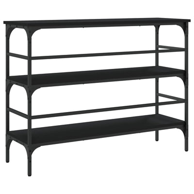 Konsolipöytä musta 100x32x75 cm tekninen puu