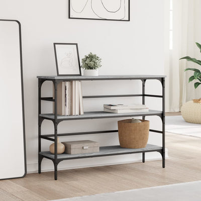 Konsolipöytä harmaa Sonoma 100x32x75 cm tekninen puu