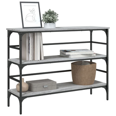 Konsolipöytä harmaa Sonoma 100x32x75 cm tekninen puu