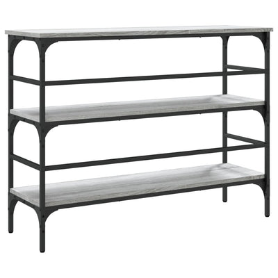 Konsolipöytä harmaa Sonoma 100x32x75 cm tekninen puu