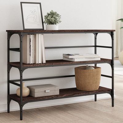 Ruskea konsolipöytä Albinica 100x32x75cm (puinen)