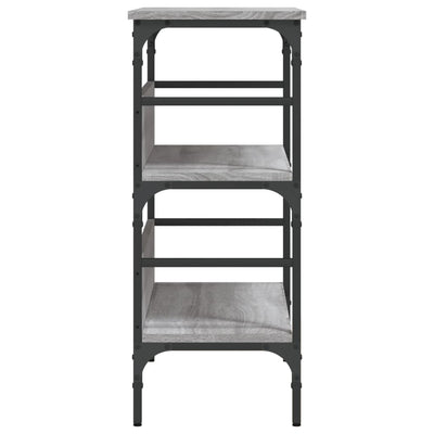 Konsolipöytä harmaa Sonoma 75x32x75 cm tekninen puu