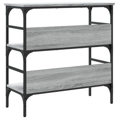 Konsolipöytä harmaa Sonoma 75x32x75 cm tekninen puu